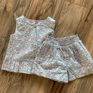 Gap 2 piece floral outfit
